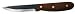 Condor Tool and Knife Sapien 4-Inch Straight Blade, Walnut Handle, Black Leather Sheath