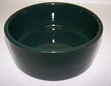 Vo-Toys Ceramic Dog Dish 7in Color Hunter Green