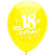 Happy 18th Birthday Balloons (8 Count)