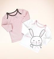 2 Pack Pure Cotton Bunny Spotted T Shirts