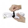 3M 8" black bundling straps with clinch hole for bundling cords 6/pack. MMMRF8111