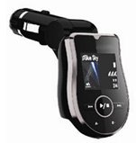 PictureSound SILVER * Car Fm Transmitter with USB port support,Sd-card support, line support , multi language support,