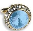 Light Blue with Crystal Setting