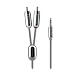 Belkin iPhone Y Adapter Cable - 3.5mm Plug to 2-RCA Plugs - 7 Feet