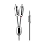 Belkin iPhone Y Adapter Cable - 3.5mm Plug to 2-RCA Plugs - 7 Feet
