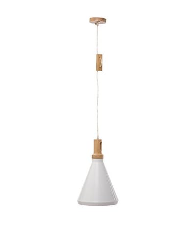 Glam Home Lampada A Sospensione Bianco/Marrone
