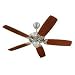 Monte Carlo 5MS52 Roman Bronze w/ Teak Blades Mansion Ceiling Fan 52'' - 5MS52