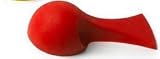 RED Dome Doorstop Home Office Decor Rubber Novelty NEW