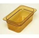 H-Pans Food Pan Fourth Size - 4 Deep Amber