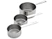 Kitchen & Housewares : MIU Stainless-Steel 3-Piece Odd Size Measuring Cup Set