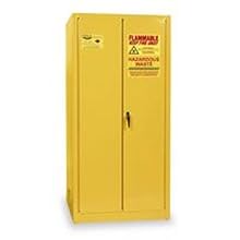 Eagle HAZ2610 Drum Storage Safety Cabinet, Self-Closing, Vertical Drum, 2 Door, 31-1/4" Width x 65" Height x 31-1/4" Depth, 55 Gallon Capacity