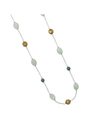 35" Multibead Sterling Silver Chain Necklace