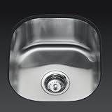 KOHLER K-3336-NA Undertone Single-Basin Rounded Undercounter Kitchen Sink