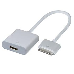 High Quality Ipad to Hdmi Cable Adapter for Apple Ipad, Ipad 2, Iphone 4 and Itouch - Connect Ipad to Hdtv Screen