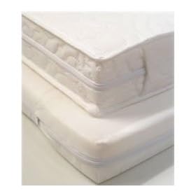 BRITISH Superior Deluxe Sprung Cot Bed Mattress - Unbound (no seams at edges) - 139/140 cm x 69/70 cm x 10 cm Thick