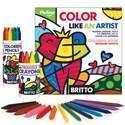 Romero Britto By Pkolino, Coloring Book, Crayons & Hexagon Pencils