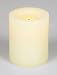 Candle Impressions CA25000CH 4-Inch Vanilla Scented Flameless Round Wax Candle, Champagne