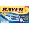 Bayer Aspirin EXTRA STRENGTH Quick Release Crystals - 4 single dose pouches