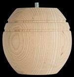 Unfinished Round BUN Foot 3-3/4"x 3-5/8" [CAPITOL CITY LUMBER]