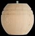 Unfinished Round BUN Foot 3-3/4"x 3-5/8" [CAPITOL CITY LUMBER]