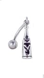 Bunny on Bottle Belly Ring