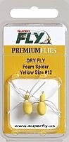 DRY FLY-FOAM SPIDER-YELLOW-#12