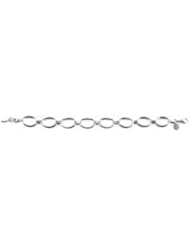 Stainless Steel Circle Link Bracelet 07.50 Inch olished Fb136