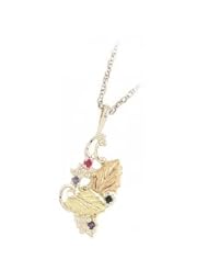 Black Hills Gold Mothers Necklace - 2 stones - MR5928