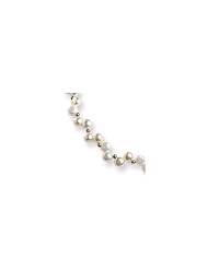 Sterling Silver Freshwater Cultured Button Pearl 16in Necklace