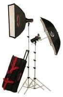 Photogenic AKC645BRK 640 WS StudioMax Kit, with Two 320Ws StudioMax Monolight Strobes with Radio, AK2432 24 x 32 inch Soft Box