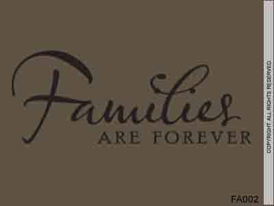 Best Price FAMILIES ARE FOREVER Vinyl wall lettering stickers quotes and sayings home art decor decal