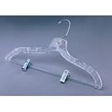 Crystal Suit Hangers (12) (Clear) (16.75 W x 9 H x .5D)