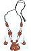 Indian Jewelry Sets - Necklace and Earring In Terracota Handcrafted Unique Gift For Her (mnklcs011)