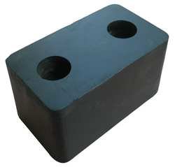 Industrial Grade 2MYR7 Trailer Bumper, 6x3 1/2x3 1/2In, PK2
