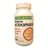 Probiotic ACIDOPHILUS Dietary Supplement by Natures Bounty - 100 Capsules