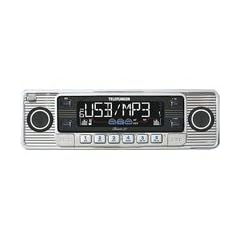 TELEFUNKEN Classic 30 CD/MP3/WMA Autoradio im Retrodesign USB SD/MMC-Slot Front-AUX-in blau beleuchtete Tasten