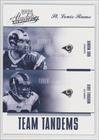 Kurt Warner, Marshall Faulk #776/1,000 St. Louis Rams (Football Card) 2004 Playoff Absolute Memorabilia [???] #TAN-23