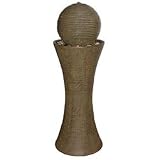 Desert Spring Fiberglass Fountain (Brown) (49H x 16W x 16D)