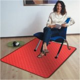 Colortex Chair Mat for Floor Protection with Printed Design 1220x920mm Ripple Deep Red Ref 229220ECRIMR