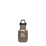 Klean Kanteen Stainless Steel Water Bottle with Poly Loop Cap (12-Ounce, Tree Bark)