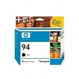 HP 94 Black Ink Cartridge in Retail Packaging, Twin Pack  (C9350FN140)