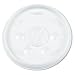 Plastic Lids, for 12-oz. Hot/Cold Foam Cups, Slip-Thru Lid, White, 1000/CT