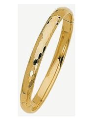 7mm 14k Fancy Bangle Bracelet