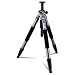 Giottos MT-9370, 4 Section Aluminum Series, Universal Tripod Legs, Supports up to 22.0 lbs., Maximum Height 65.0", Metallic Color.