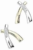 Two Tone Diamond And Gold Earrings Jewellery Gifts