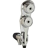 Revitalising 5 in 1 massaging twin shower head
