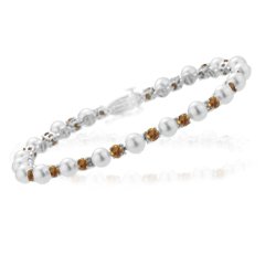 36.00 Cts Citrine Bracelet in 14K White Gold by mycitrinejewelry