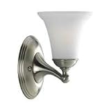 Progress Lighting P2779 Brushed Nickel Milia 1 - Light Bath Bracket with Etched White Opal Glass - P2779