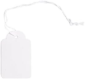 Metronic White Paper Strung Tags ,32mm X 50mm, Pack of 1000