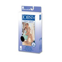 Jobst Stockings Ultra Sheer Knee High 30-40 mm/Hg Compression Beige, Size: Large